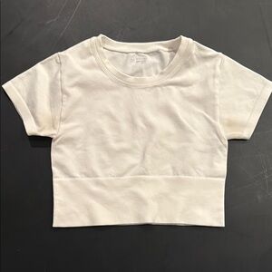 Aerie White Short Sleeve Tee